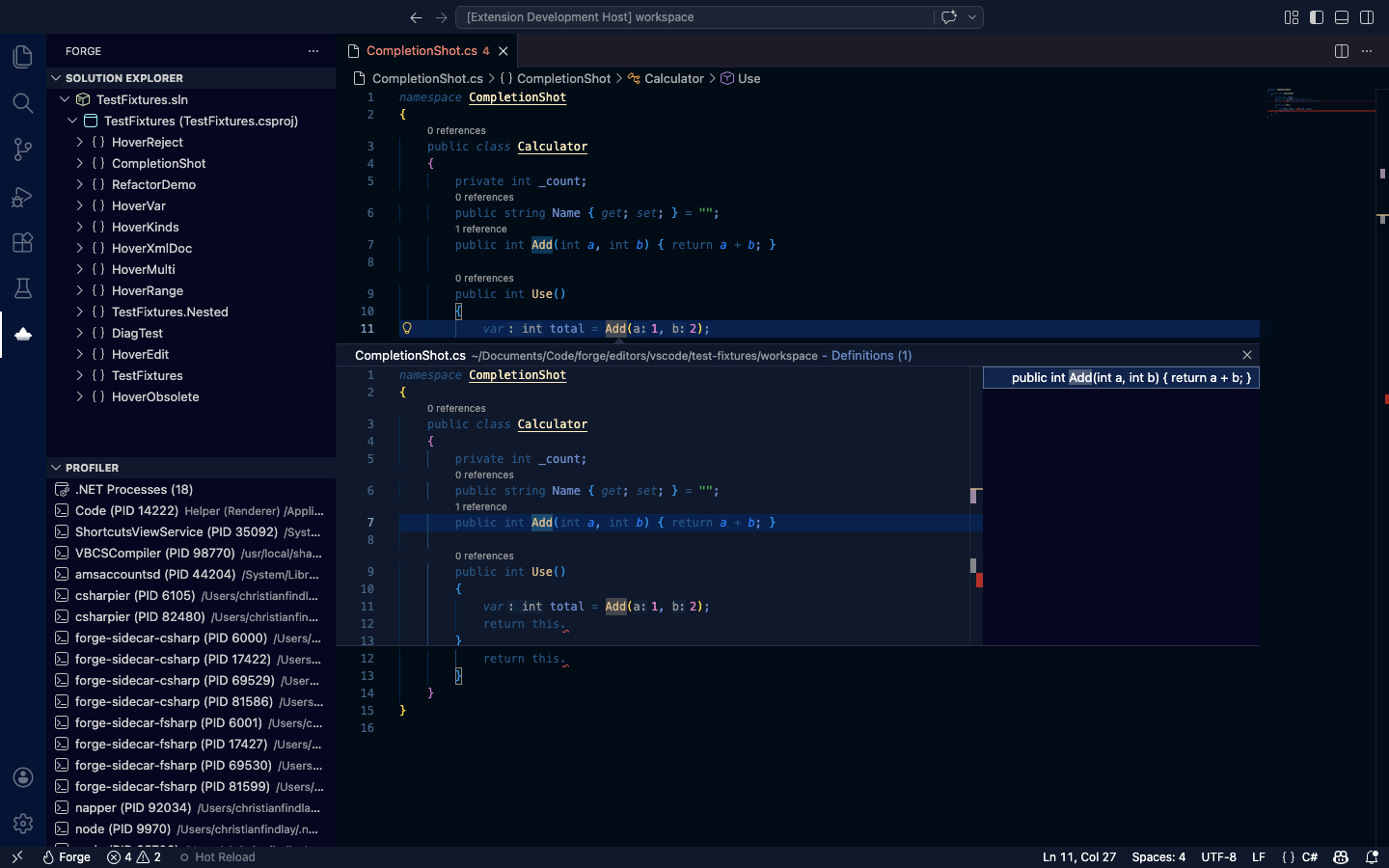 Go to Definition in VS Code